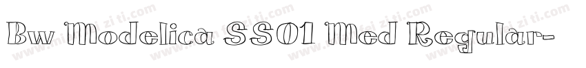 Bw Modelica SS01 Med Regular字体转换